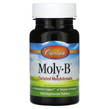 Carlson Labs Moly B Chelated Molybdenum 100 таблеток