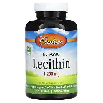 Carlson Labs Lecithin 1200 мг 100 капсул